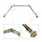 Hermosa Home Marty 13 by 16" Bay Window Curtain Rod 20"-36", 38"-72"